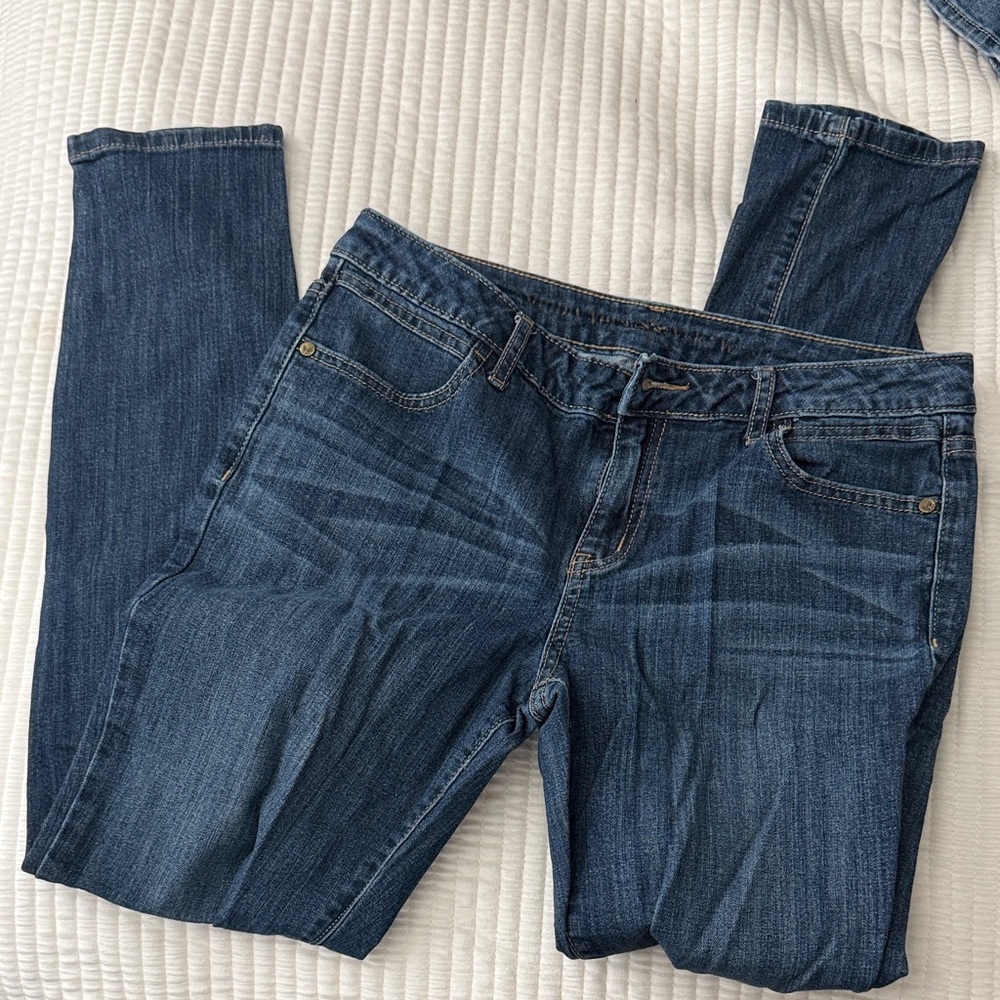 Simply Vera Vera Wang Dark Blue Straight Leg Jeans